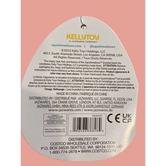 SQUISHMALLOWS LUCILLE THE SEAL WITH SCARF ORNAMENT - Picture 5 of 10